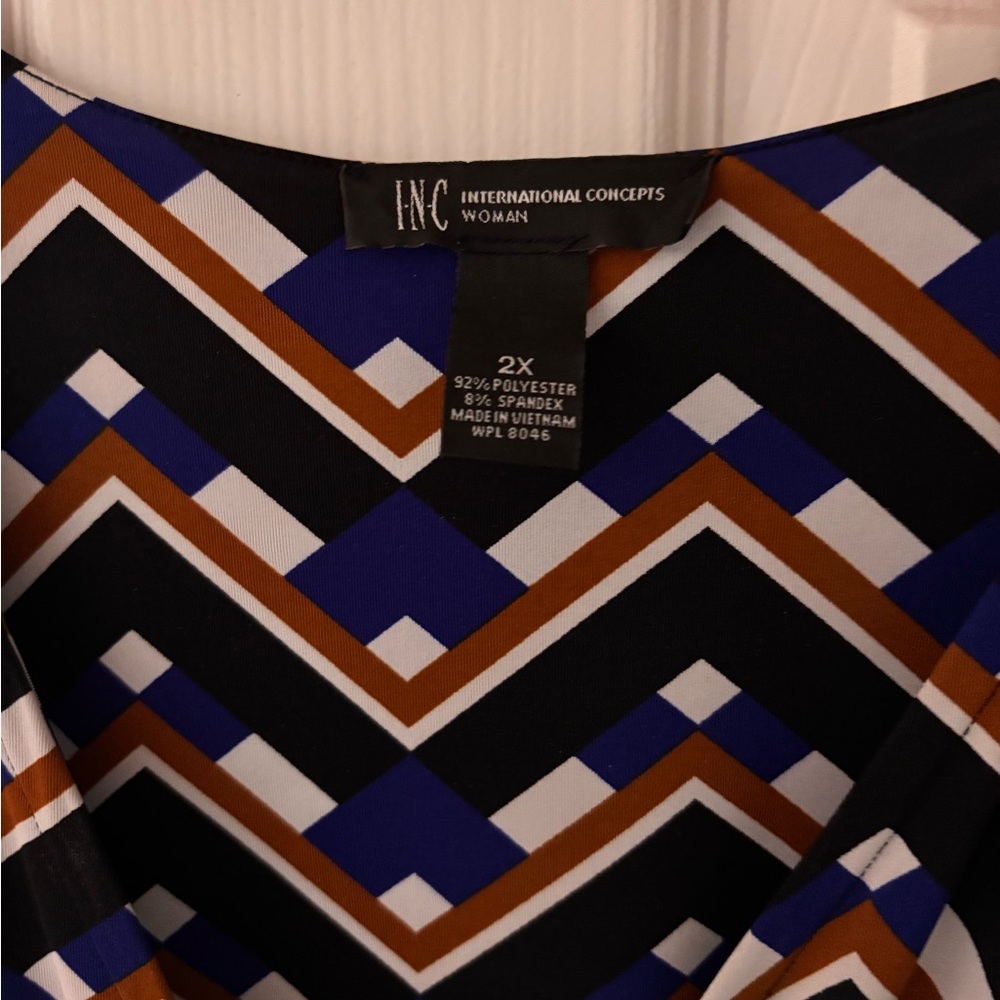 Inc International Concepts Zigzag Pattern Faux Wr… - image 3